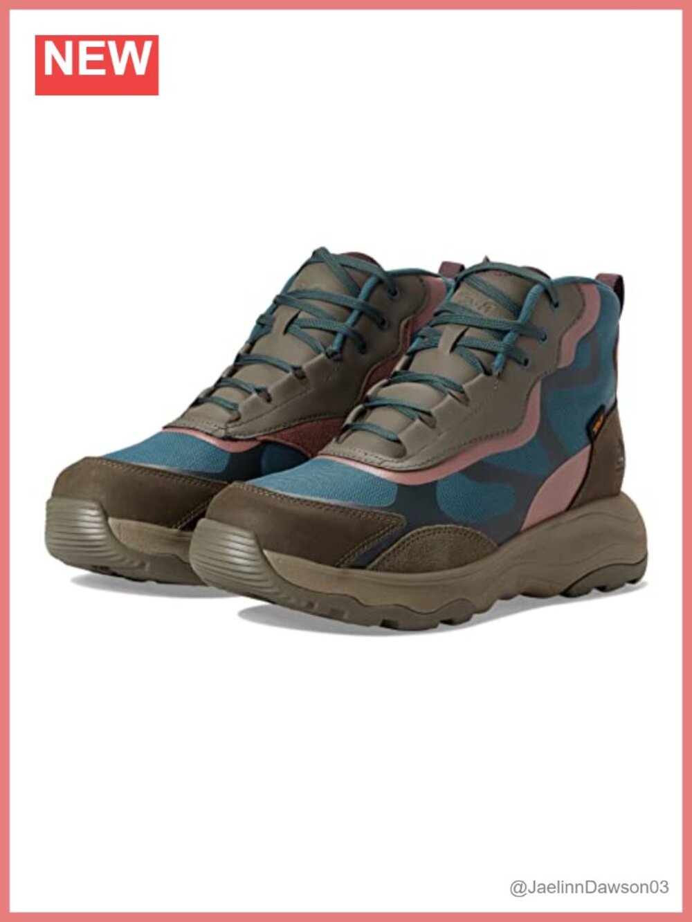 Waterproof Recycled Leather Hiking Boots Ankle Lace-Up All-Weather